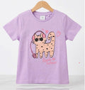 Girls' Cool Cheetah Graphic T-Shirt – "Ready to Summer" Lavender Purple Tee