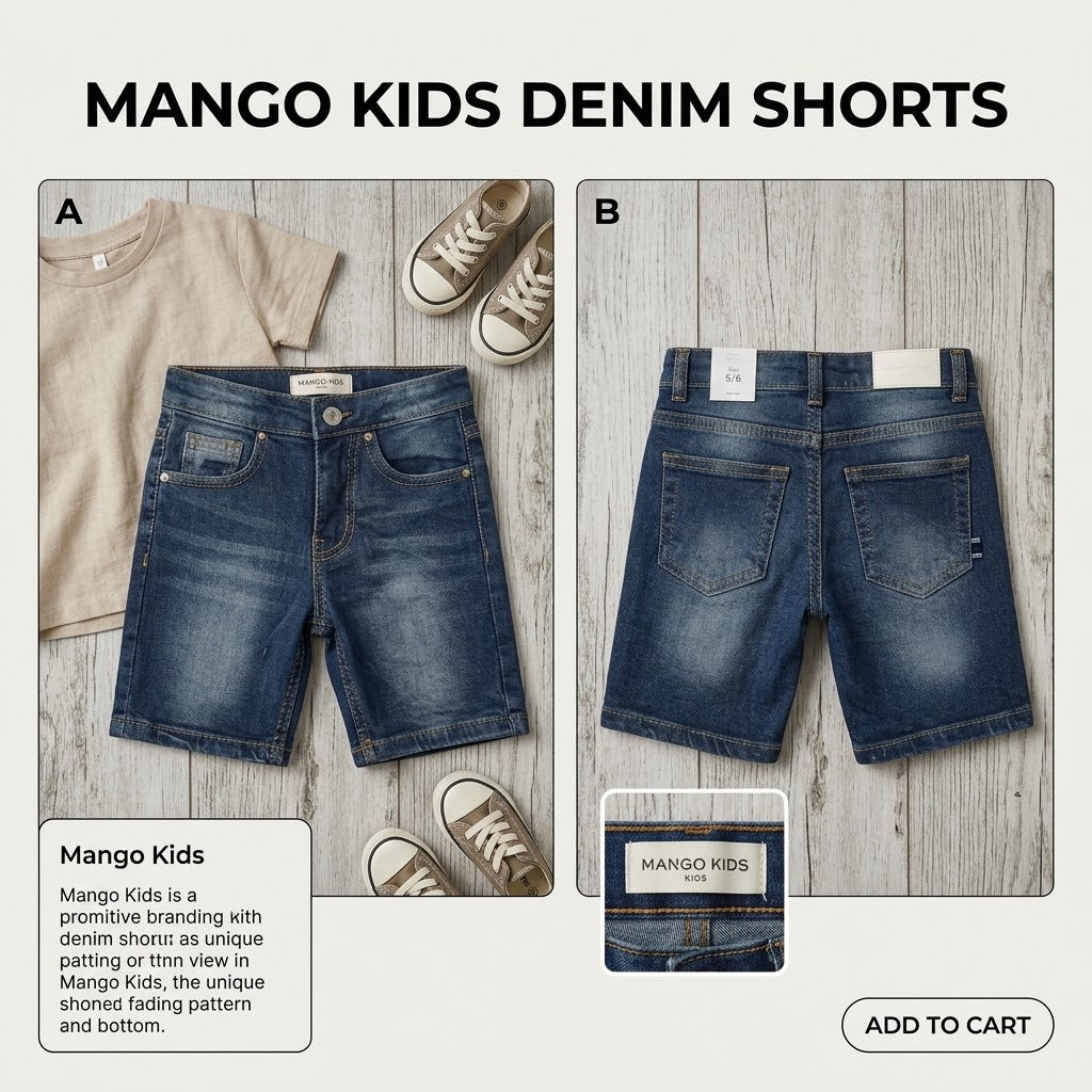 Denim Bermuda Shorts