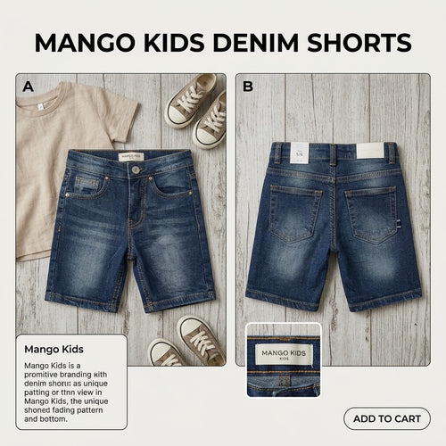 Denim Bermuda Shorts